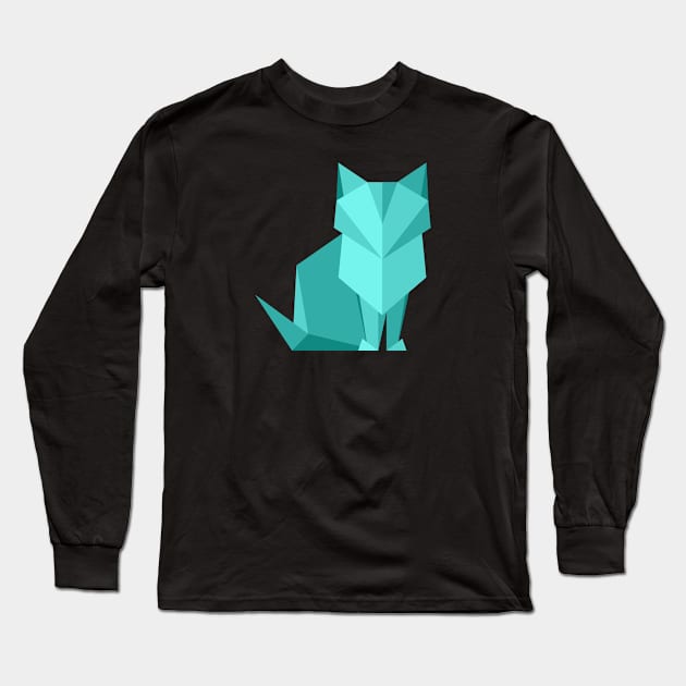 geometric cat Long Sleeve T-Shirt by A tone for life